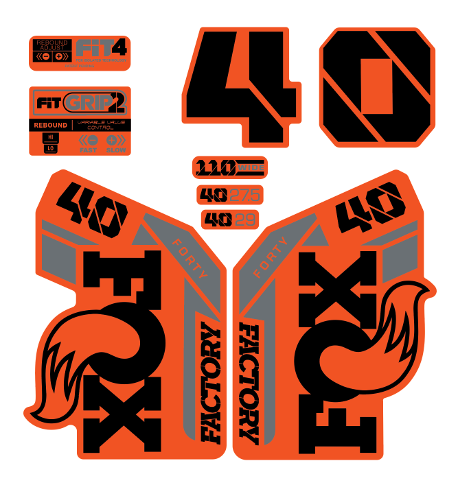 2021 FOX 40 FACTORY ORANGE